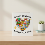 Big Heart Teacher Card - Thank You Card for Teachers