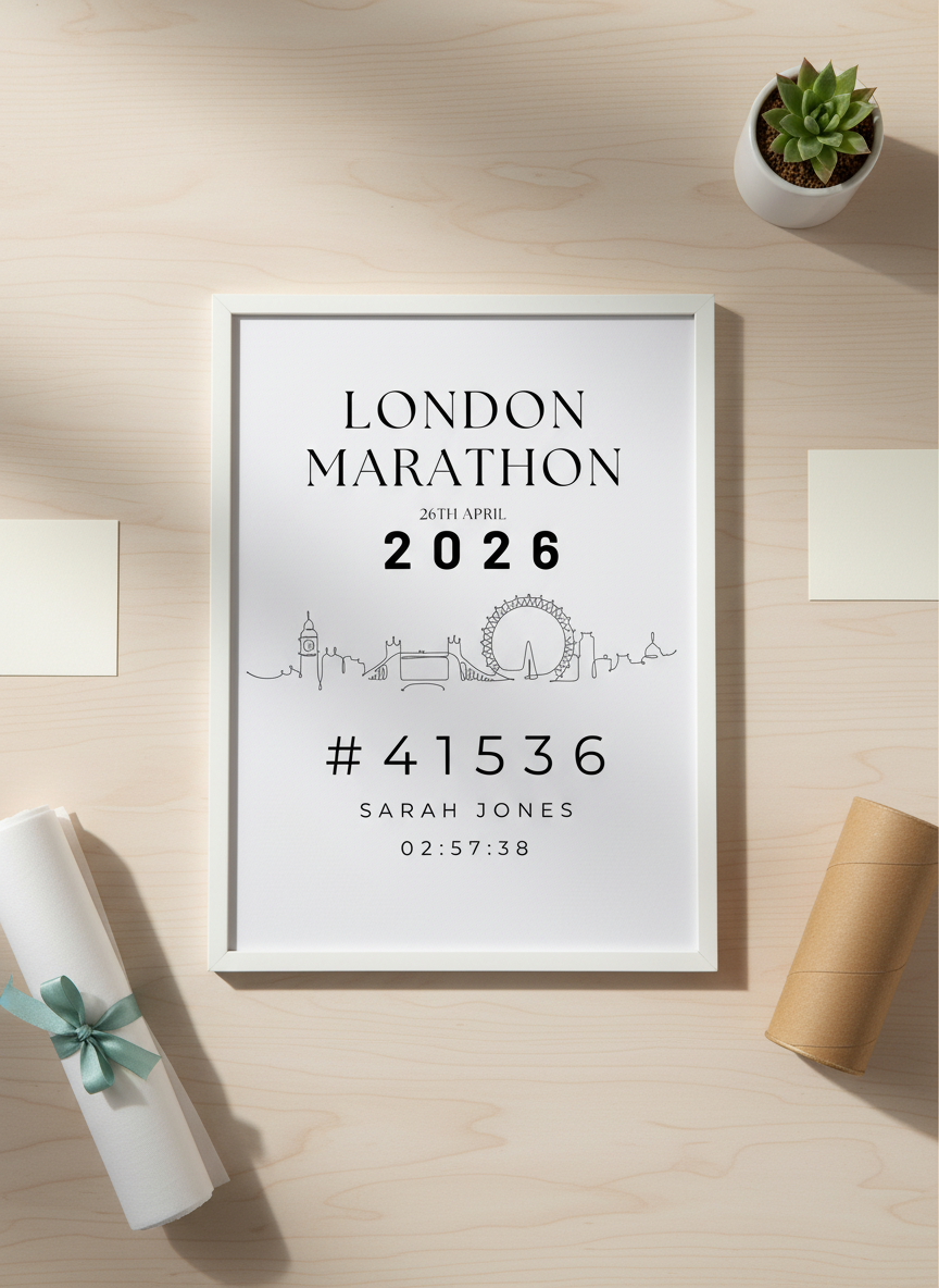 2026 Marathon Time Print