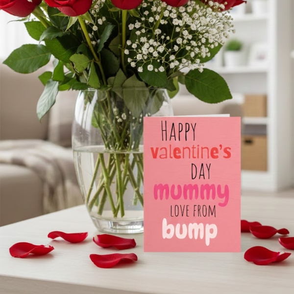 Happy Valentine’s Day Card To Mummy From Bump