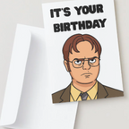 Funny The Office Birthday Card | Dwight Schrute It’s Your Birthday