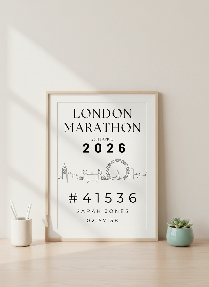 2026 Marathon Time Print