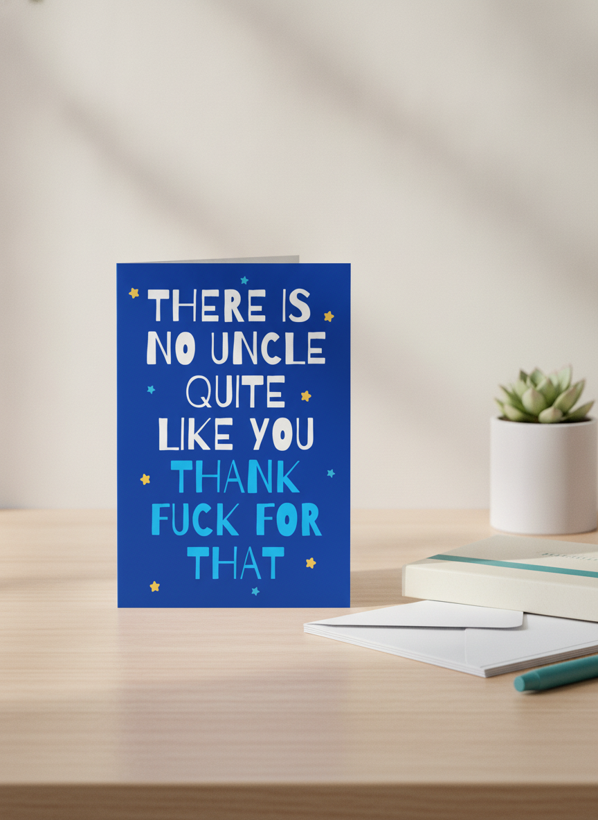 To the Best (and Funniest) Uncle A5 Card - He's One of a Kind