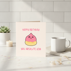 Happy Birthday You Absolute Gem Square Card for a Brilliant Mate