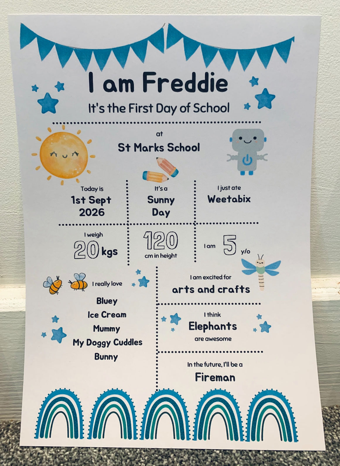 First Day Of School Print