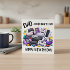 Dad You're Next Level Fathers Day Card - Square Greetings Card