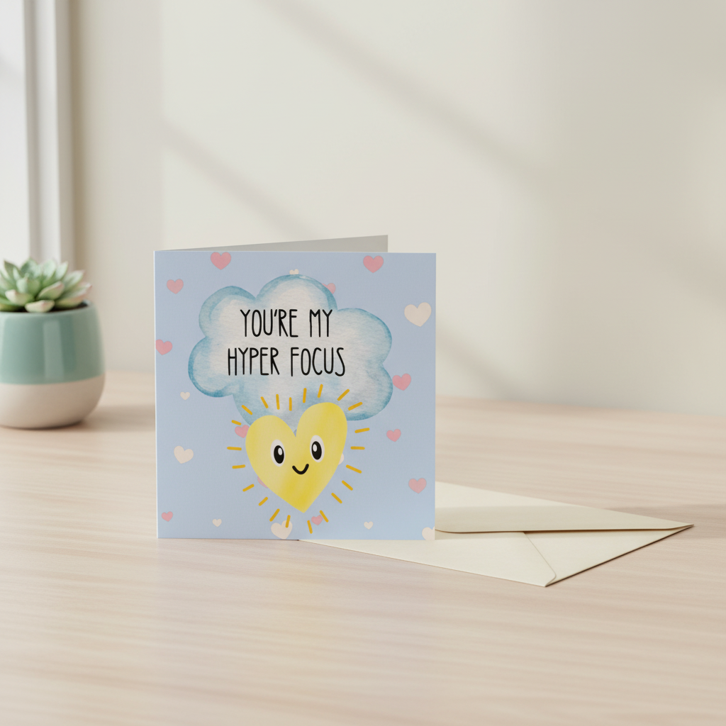 You're My Hyper Focus Card - Square Card