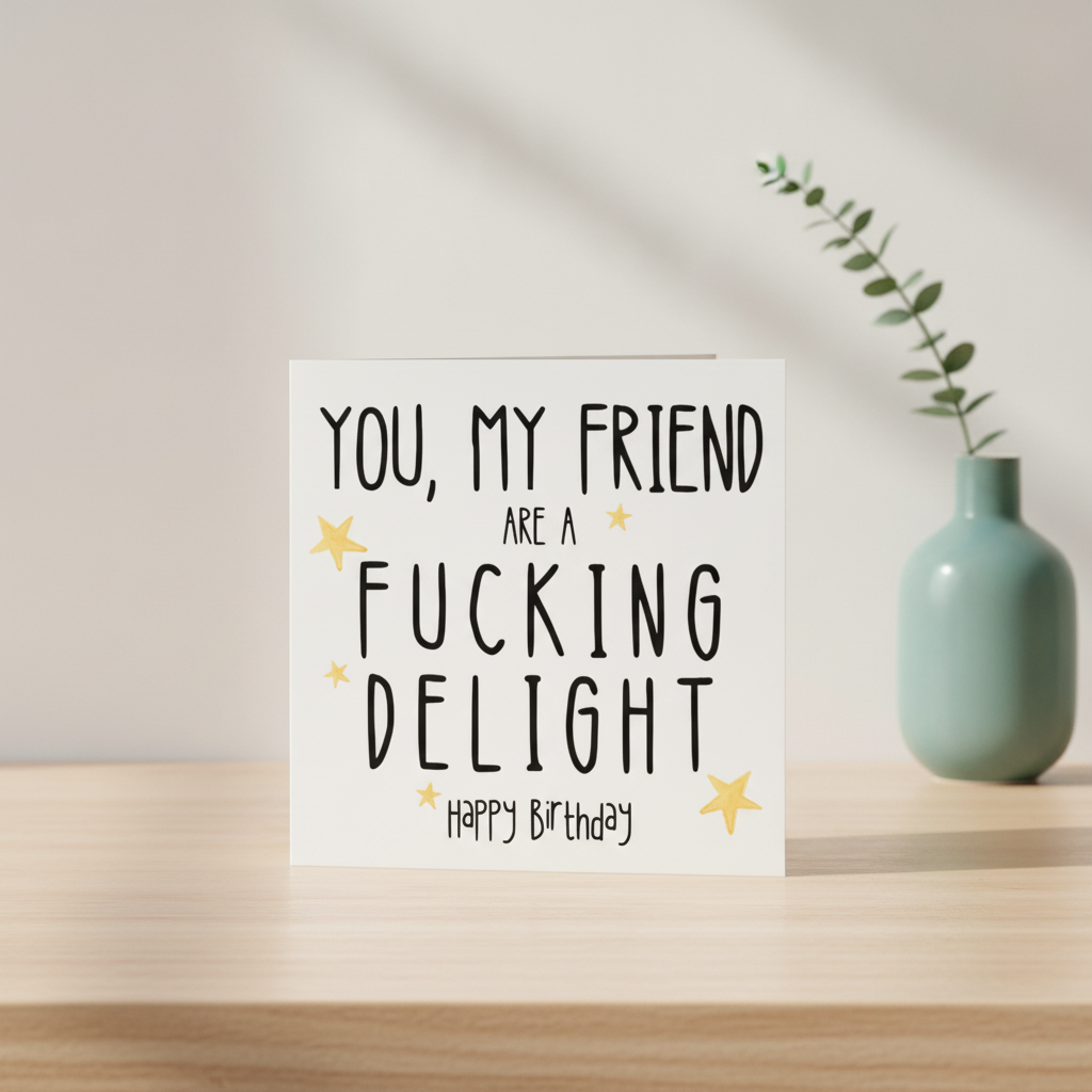 You My Friend Are A Delight - Square Card for Any Occasion
