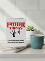 Father Things Legend Card - Father's Day Card - UK Card Shop