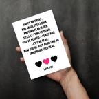 Funny Rude Birthday Card – Sarcastic Roast for Friends or Partner – A6/A5 Matte, Blank Inside