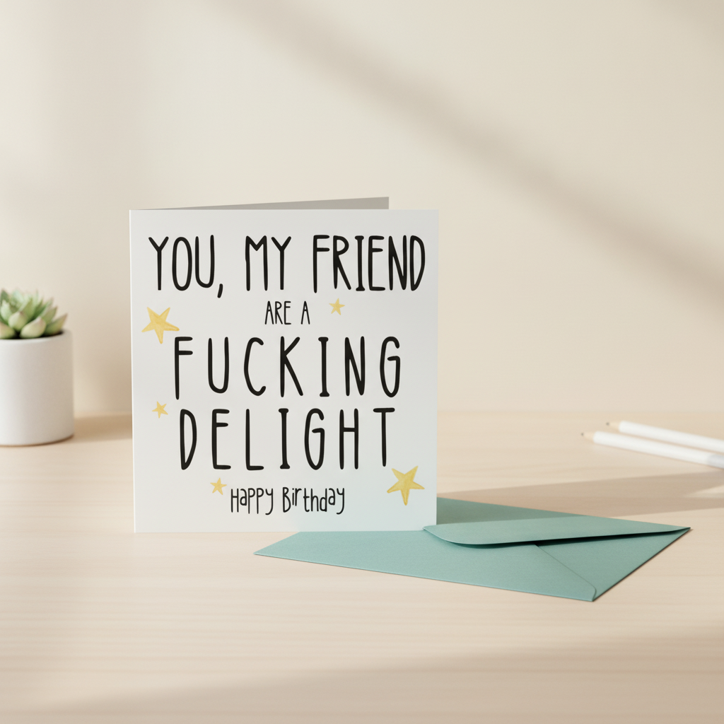 You My Friend Are A Delight - Square Card for Any Occasion