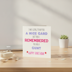 I Was Going To Get You A Nice Card But… Rude Birthday Card