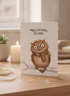 Happy Birthday Old Bird A5 Card - Witty & Fun UK Birthday Greeting