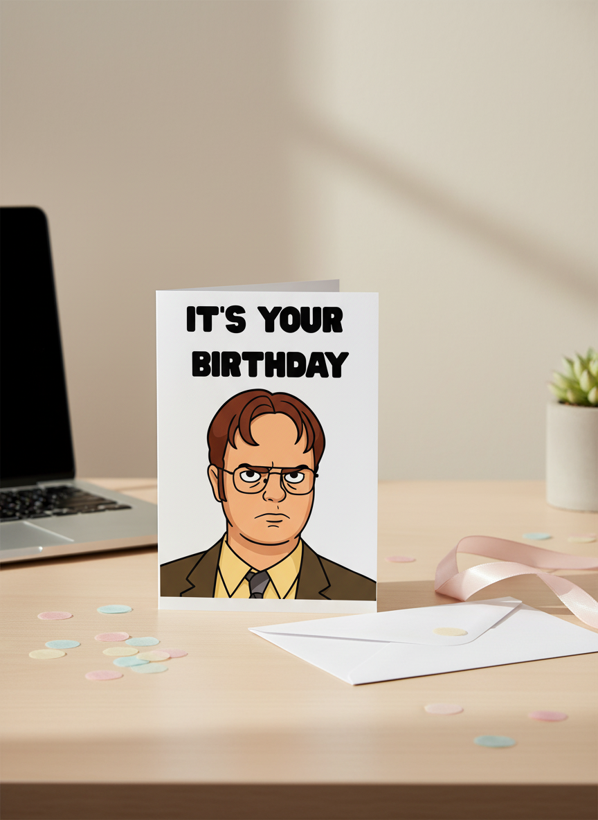 The Office Birthday Card | Dwight Schrute It’s Your Birthday