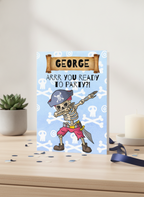 Arrr You Ready? Funny Pirate Birthday A5 Card for Adventurers