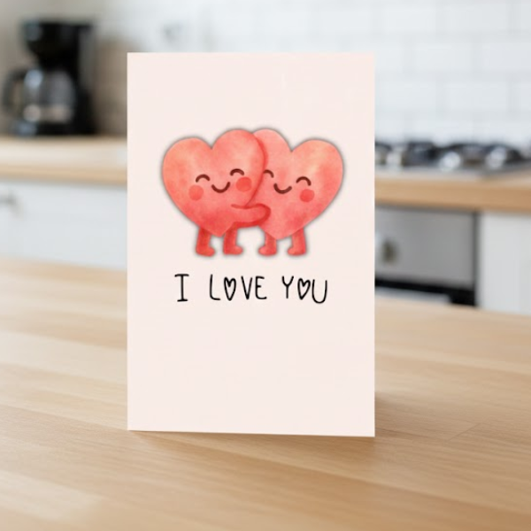 Cute I Love You Valentine’s Day Card
