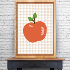 Apple Gingham Kitchen Print