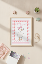 Stay Silly Little Goose A4 Kids' Print - Cheeky Nursery Wall Art