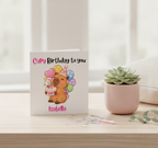 Get This Personalised Capybara Birthday Card for Your Favourite Person!