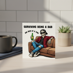 Surviving Dad One Beet at a Time Father's Day Card (Square)