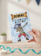 Arrr You Ready? Funny Pirate Birthday A5 Card for Adventurers