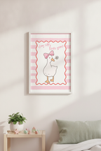 Stay Silly Little Goose A4 Kids' Print - Cheeky Nursery Wall Art