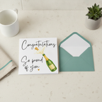 Congratulations So Proud Of You Square Card - Send Your Best Wishes