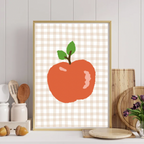 Apple Gingham Kitchen Print