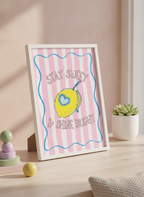 "Stay Sweet & Shine Bright" A4 Kids Print - Fun Wall Art for Little Ones