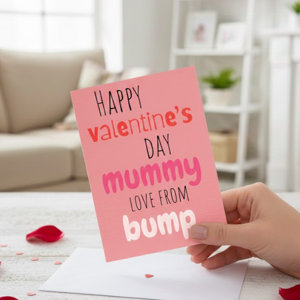 Happy Valentine’s Day Card To Mummy From Bump