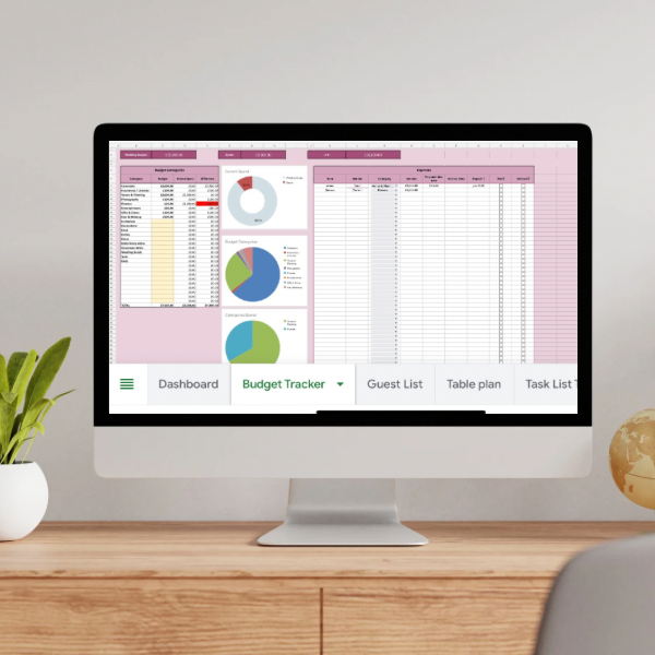 Wedding Planner Google Sheet