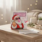 'Merry Christmas Bitch' Square Card for a Cheeky Christmas Message