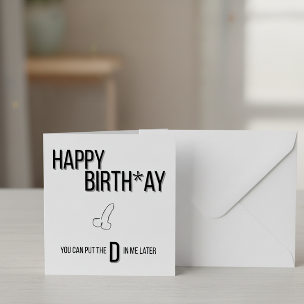 Funny Adulty Birthday Card For Him