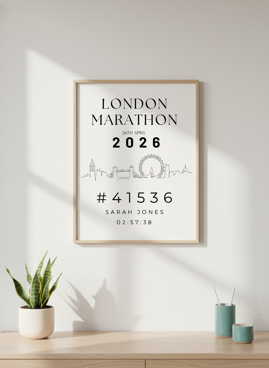 2026 Marathon Time Print