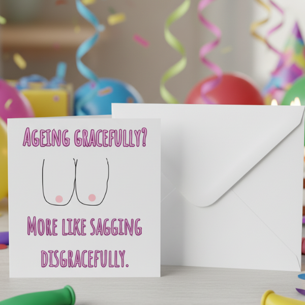 Funny Adult Birthday Card For Her