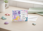 Mermaid Theme Kids Party Invitations A6 – Splash-tastic Fun!