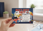 Superhero Kids' Birthday Party A6 Invites