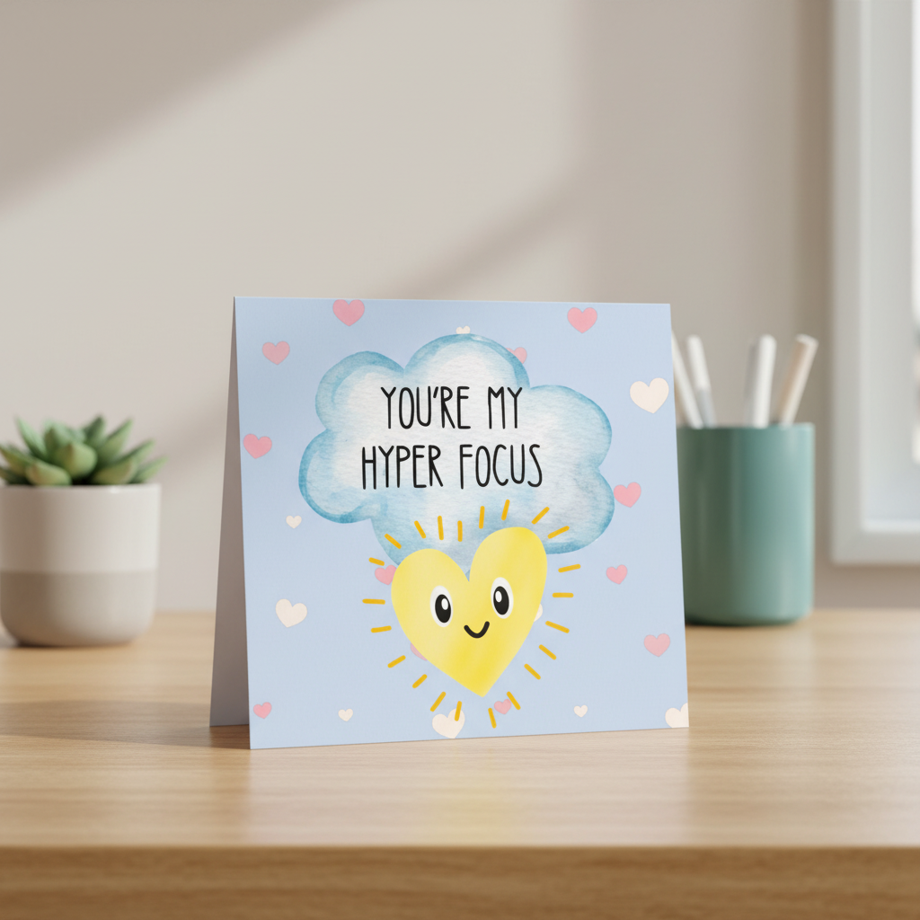 You're My Hyper Focus Card - Square Card
