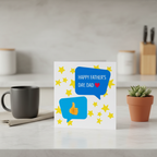 Thumbs Up Father's Day Card - Square Design