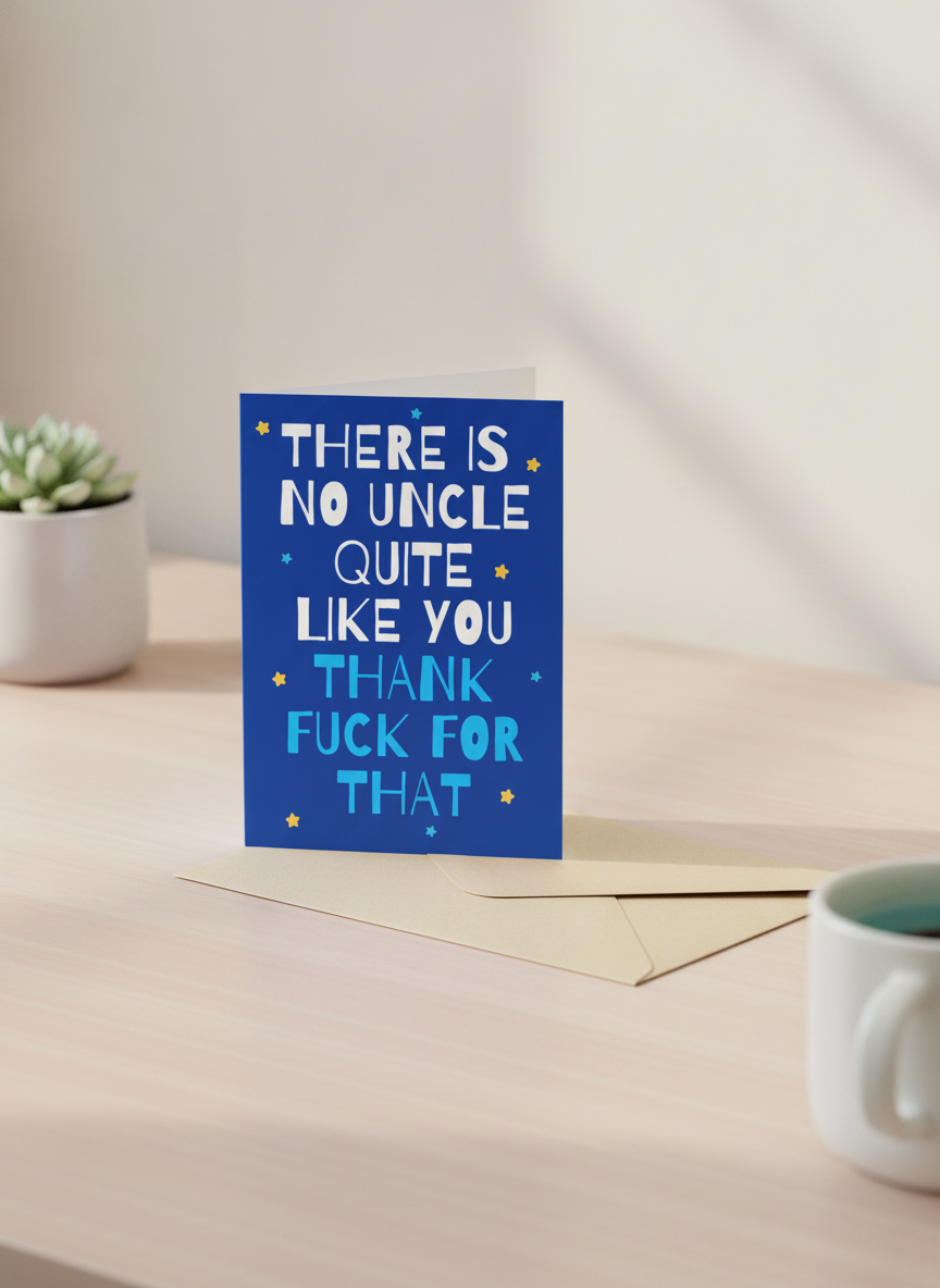 To the Best (and Funniest) Uncle A5 Card - He's One of a Kind