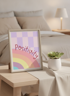 Kids' Pastel Rainbow Positivity A4 Wall Print - Brighten Their Day!