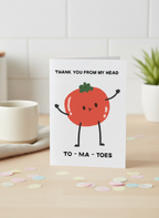 Funny Tomato Thank You Card | Cute Pun Thank You Card