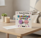 Blooming Lovely Mum Birthday Card - A Special Square Card for Her Day