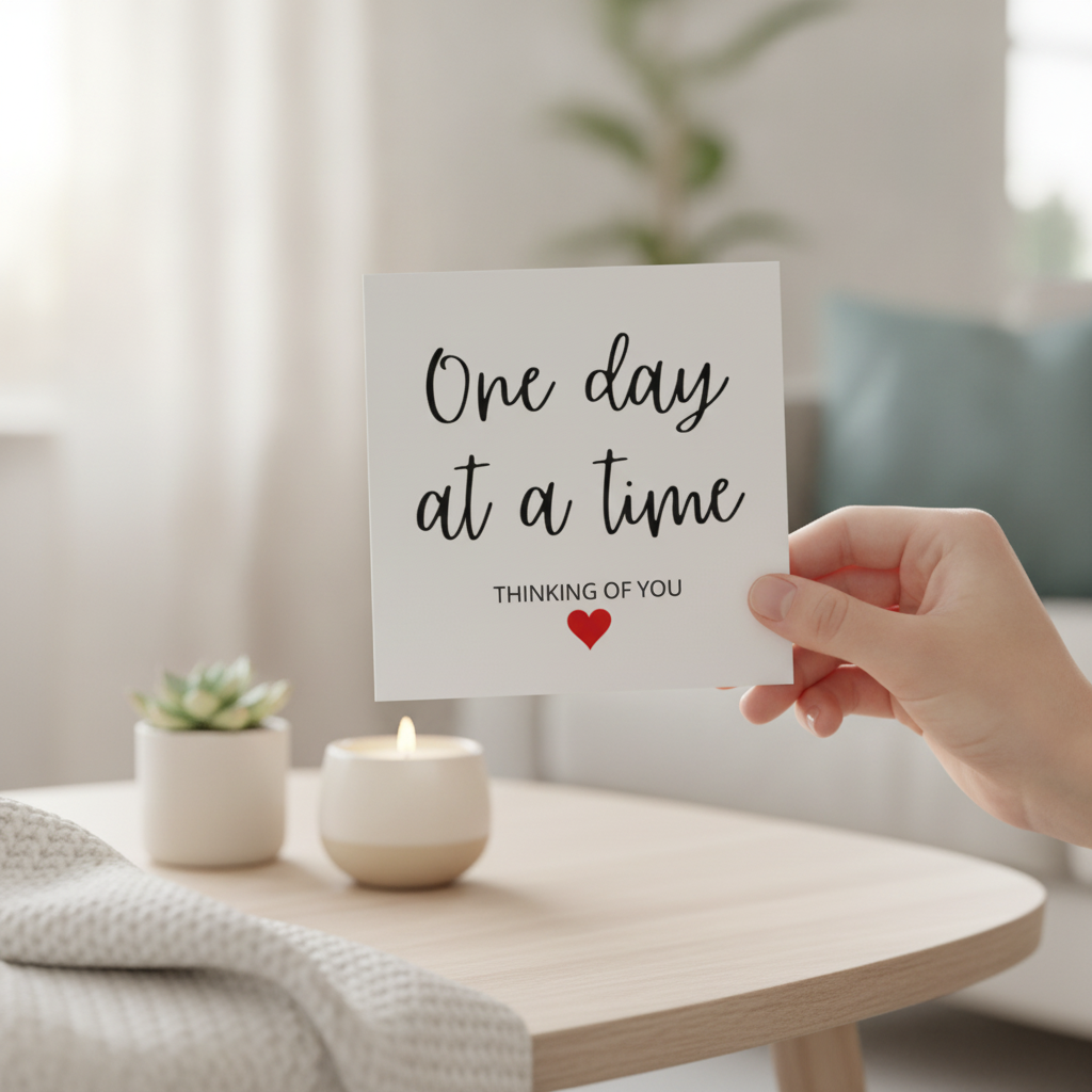 Thinking of You Square Card - A Gentle Reminder You Care