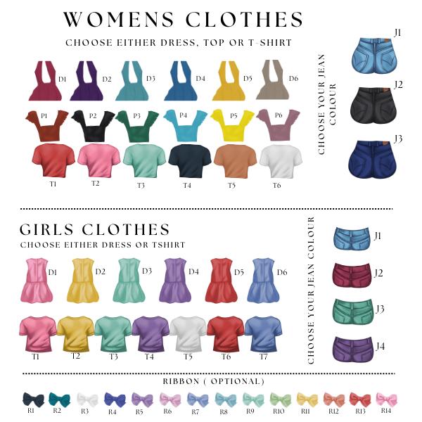 Personalised Family Custom Portrait Print