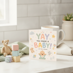 Funny New Baby Card: 'Yay You Made a Baby!' - Square Greeting Card
