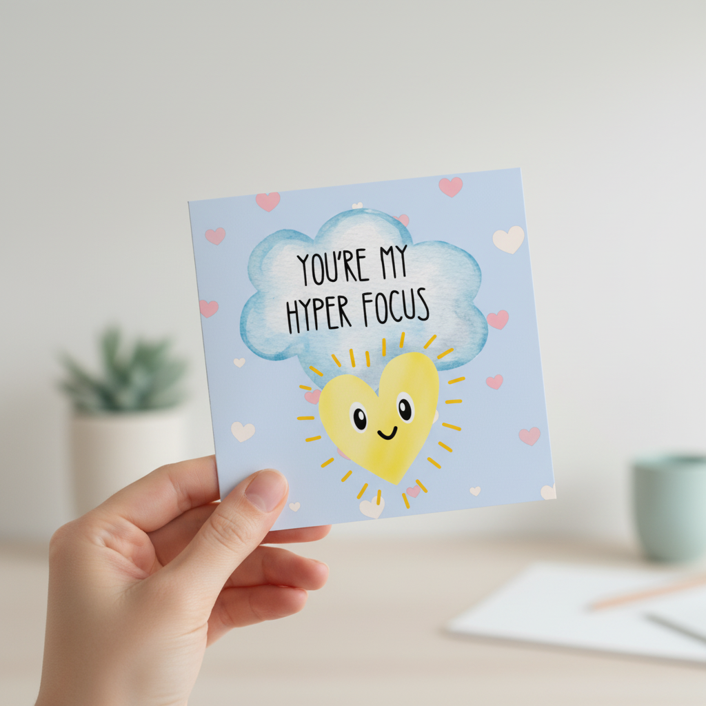 You're My Hyper Focus Card - Square Card