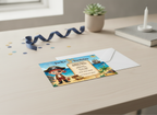 Swashbuckling Pirate Theme Kids Birthday Party Invites (A6)