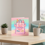 You're Strong Card - Square Greetings Card