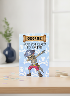 Arrr You Ready? Funny Pirate Birthday A5 Card for Adventurers