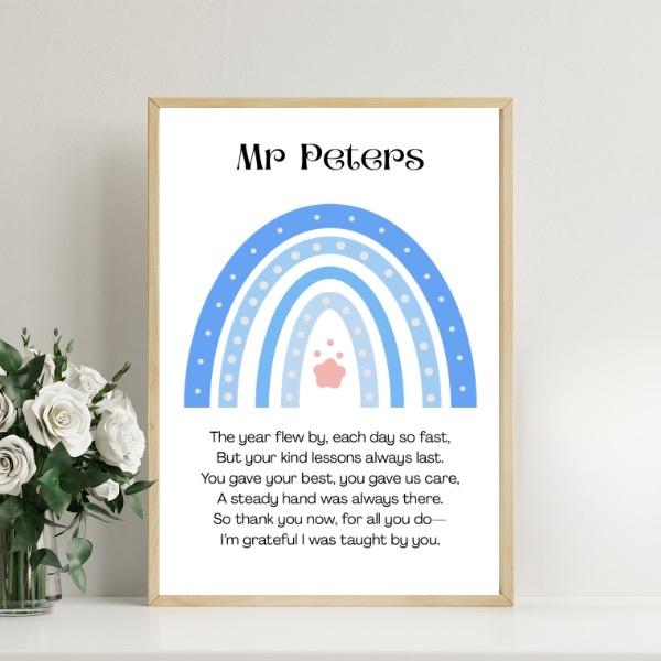 Teacher Poem Prints